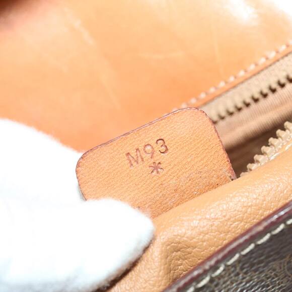 CELINE Macadam Canvas Shoulder Bag Pvc Leather Brown - Picture 12 of 16